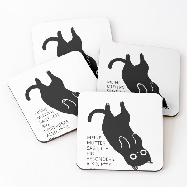 Artikelvorschau, MEINE MUTTER SAGT, ICH BIN BESONDERS. AUCH FICK DICH | Besondere Katze – mutiges Statement-Design entworfen und verkauft von RM-Journey.