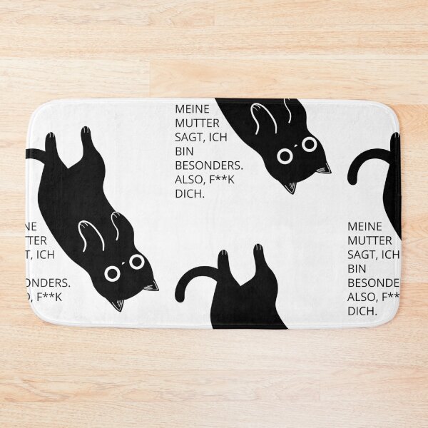 Artikelvorschau, MEINE MUTTER SAGT, ICH BIN BESONDERS. AUCH FICK DICH | Besondere Katze – mutiges Statement-Design entworfen und verkauft von RM-Journey.