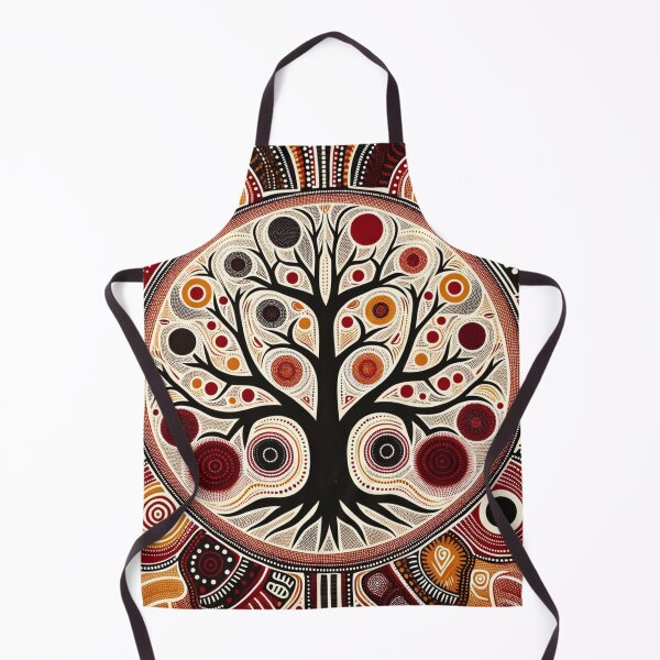 Item preview, Australian Style Dot Art Pattern Print (Tree) designed and sold by PinUpPizzazz.
