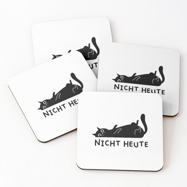 Item preview, Nicht heute - Cat Illustration Design designed and sold by RM-Journey.