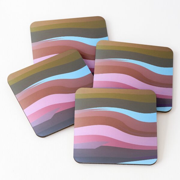 Item preview, Clay-Pink Hues, Aqua And Earthtones Swirling Abstract designed and sold by DEC02.