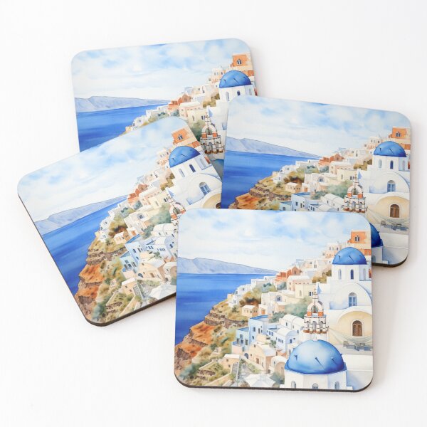 Item preview, Santorini Serenity: Dreams in Greece #1 designed and sold by Anuchartl.