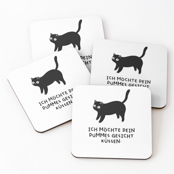 Item preview, Ich möchte dein dummes Gesicht küssen | Playful Affection - Cat Illustration Design designed and sold by RM-Journey.