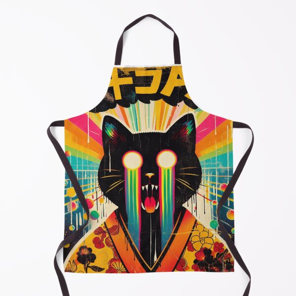Item preview,  Psychedelic Black Cat Vintage Poster designed and sold by IAPICTURE.