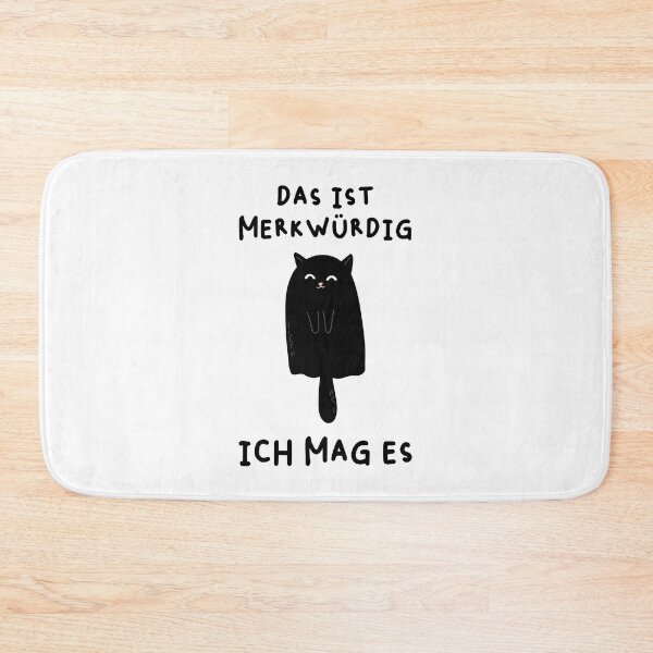 Item preview, DAS IST MERKWÜRDIG - ICH MAG ES  | Weirdness - Cat Illustration Design designed and sold by RM-Journey.