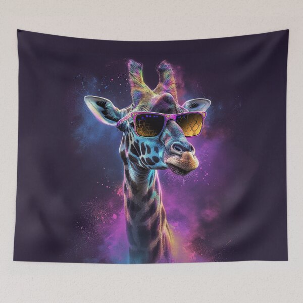 Item preview, Colourful/Colorful giraffe with sunglasses 01 designed and sold by Batch-C91.