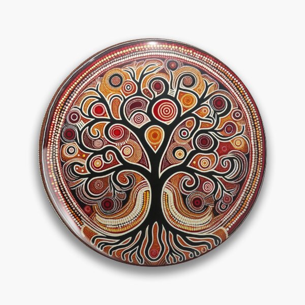 Item preview, Australian Style Dot Art Print (Tree) designed and sold by PinUpPizzazz.