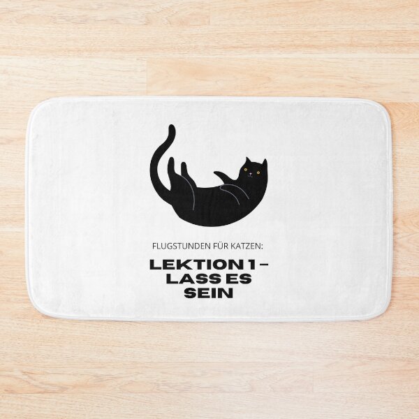 Item preview, Flugstunden für Katzen: Lektion 1 – Lass es sein | Cat Aviation Lessons - Humorous Design designed and sold by RM-Journey.