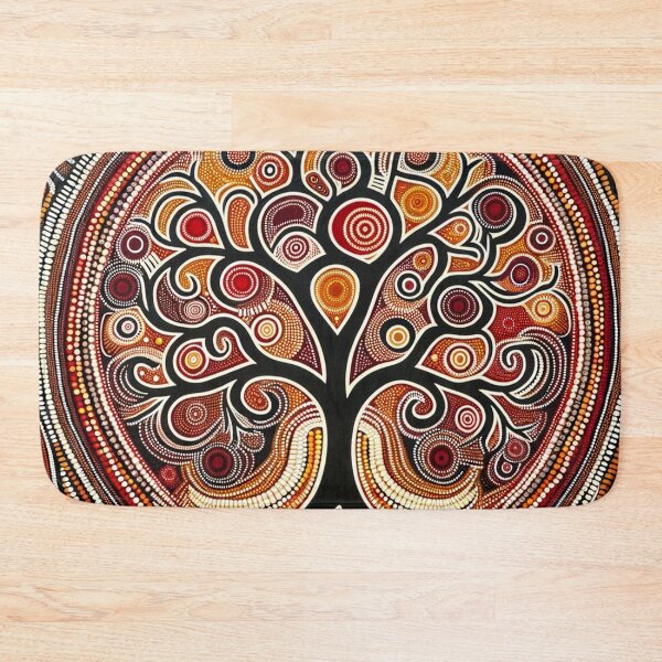 Item preview, Australian Style Dot Art Print (Tree) designed and sold by PinUpPizzazz.
