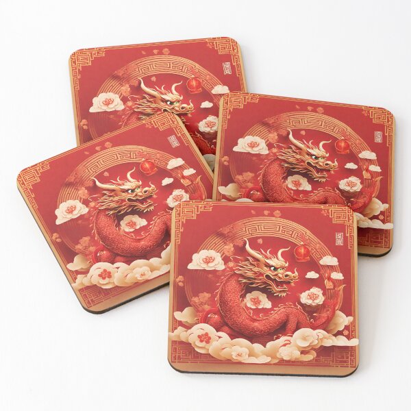 Item preview, Chinese New Year Red Dragon Lunar Year Prosperity envelope  designed and sold by CyberArtistOne.
