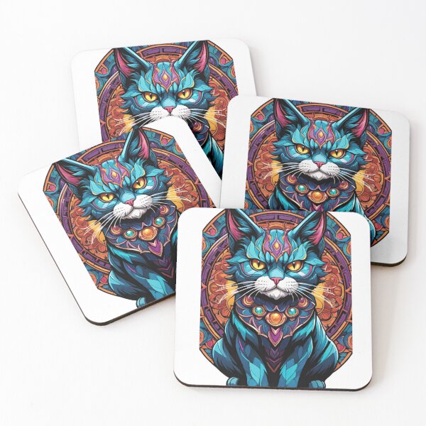 Item preview, Kaleidoscope Angry Cat designed and sold by bbigbxss.