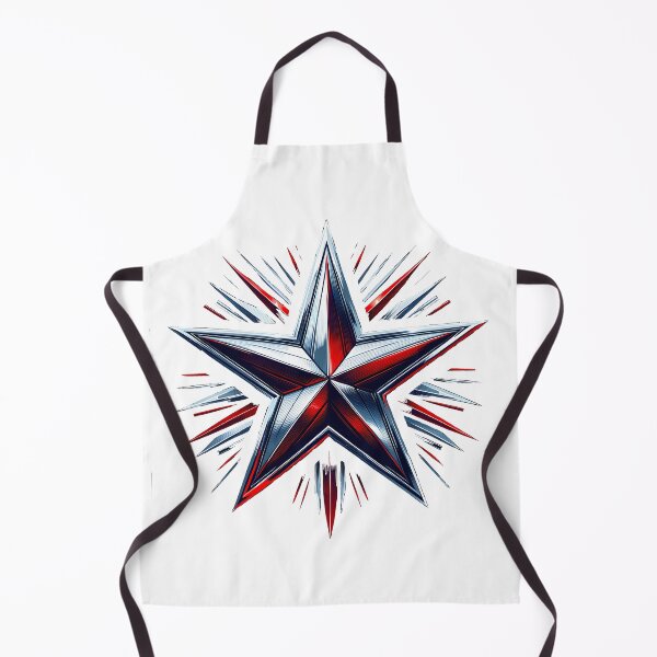 Item preview, Patriotic Power Star: Dynamic Red and Blue Emblem designed and sold by TeeTown Treasure.