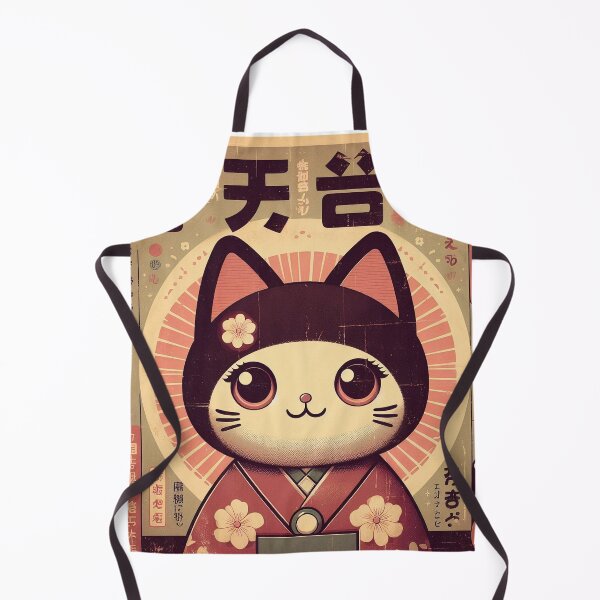 Item preview, Vintage Kimono Cat Retro Illustration designed and sold by IAPICTURE.
