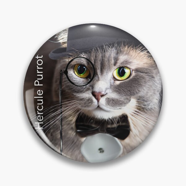Item preview, Hercule Purrot designed and sold by FunandWhimsy.