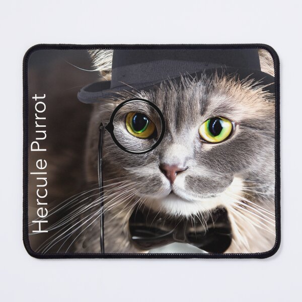 Item preview, Hercule Purrot designed and sold by FunandWhimsy.