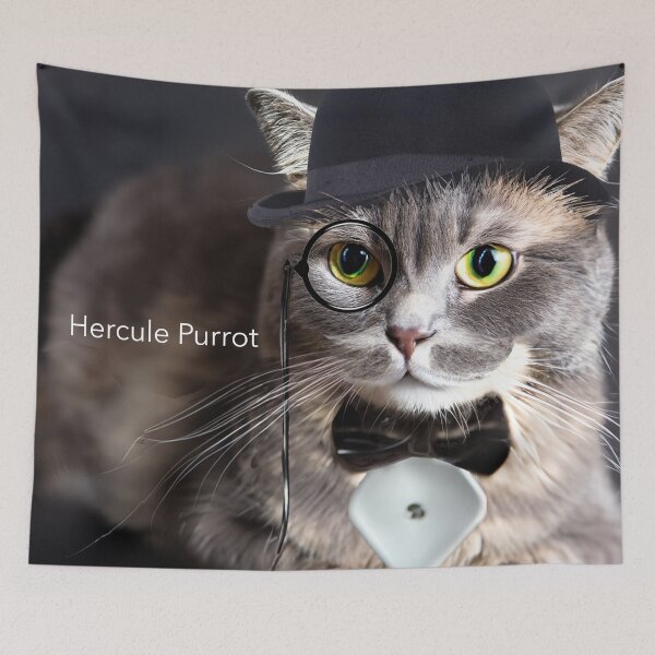 Item preview, Hercule Purrot designed and sold by FunandWhimsy.