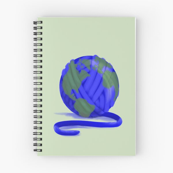 Item preview, Earth Yarn Ball ~ World Globe Travel Knitting Crochet designed and sold by Stacy Mitchell.
