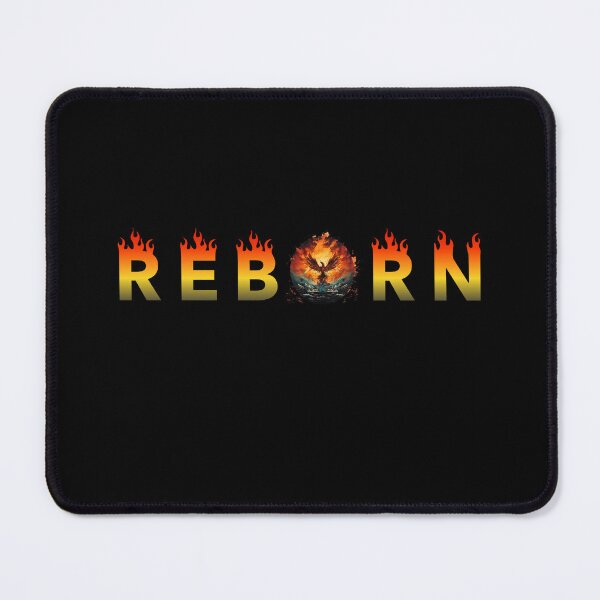 Item preview, Reborn like a phoenix, rise, ashes & flames minimalistic text designed and sold by ArtstyleAlchemy.