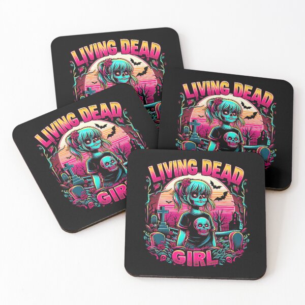 Item preview, Living Dead Girl Goth Halloween Cemetery Horror Fan Graphic designed and sold by SpookshowDesign.
