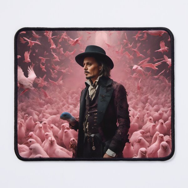 Item preview, Johnny Depp and pink birds designed and sold by Joanne Walsh.