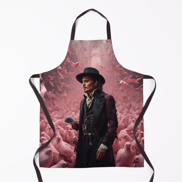Item preview, Johnny Depp and pink birds designed and sold by Joanne Walsh.