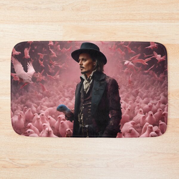 Item preview, Johnny Depp and pink birds designed and sold by Joanne Walsh.