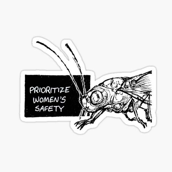Vista previa del artículo con la obra «Priorice la seguridad de las mujeres contra los piojos de las plantas», diseñado y vendido por pillarsalt.
