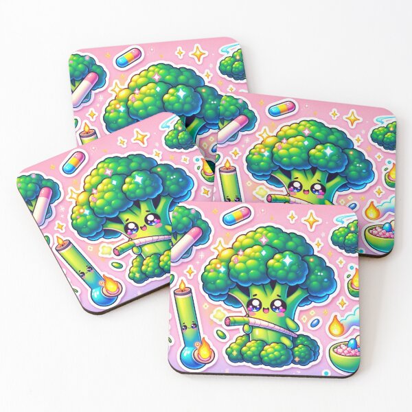 Item preview, Broccoli Stoner Chibi designed and sold by StonerAlienShop.