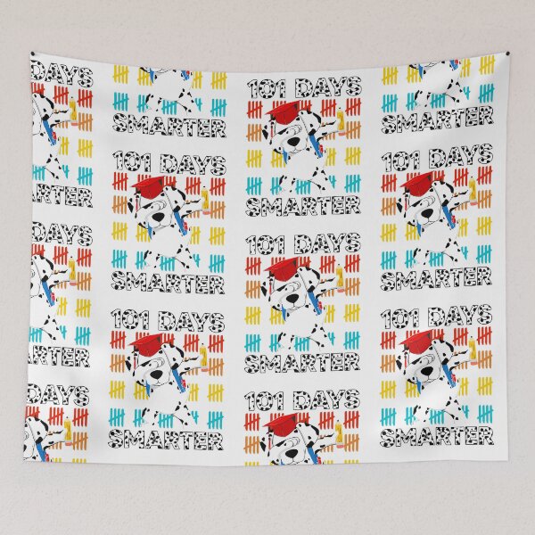 Item preview, Happy 101 Days Smarter Cute Dog Teacher Kids School Vintage designed and sold by roboartpixel.