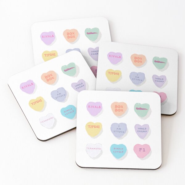 Item preview, F1 Conversation Hearts  designed and sold by themissingmango.