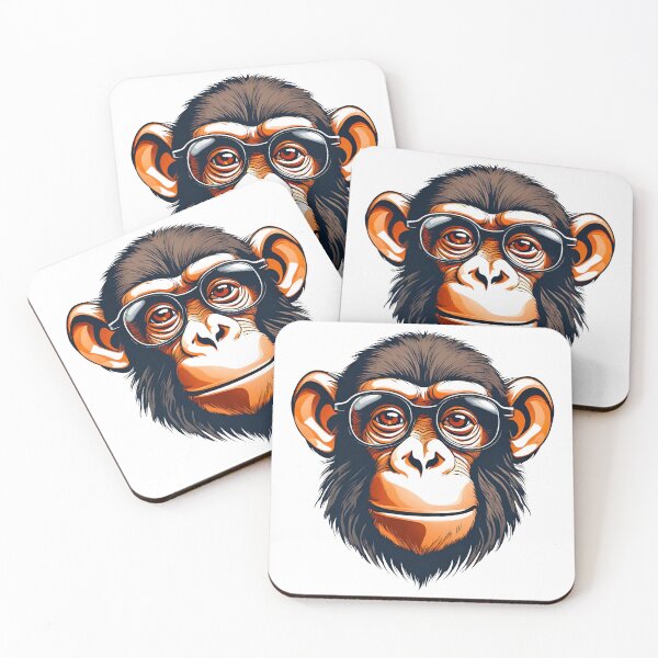 Item preview, Comic Ape with Glasses designed and sold by Tom-Johnson.