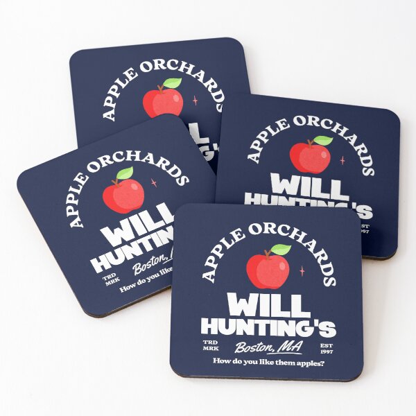 Artikelvorschau, Will Hunting's Apple Orchards – Boston, MA – Geschätzt. 1997 entworfen und verkauft von Primotees.