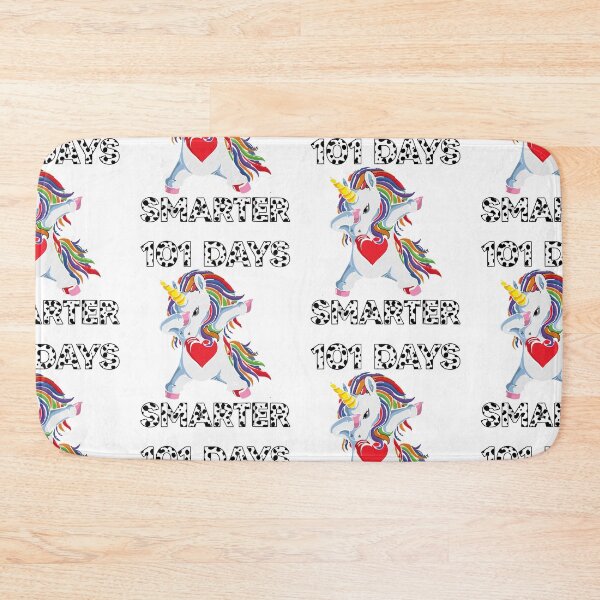 Item preview, Cute Unicorn Smarter Kids Pre-K Happy 101 School Day Vintage designed and sold by roboartpixel.