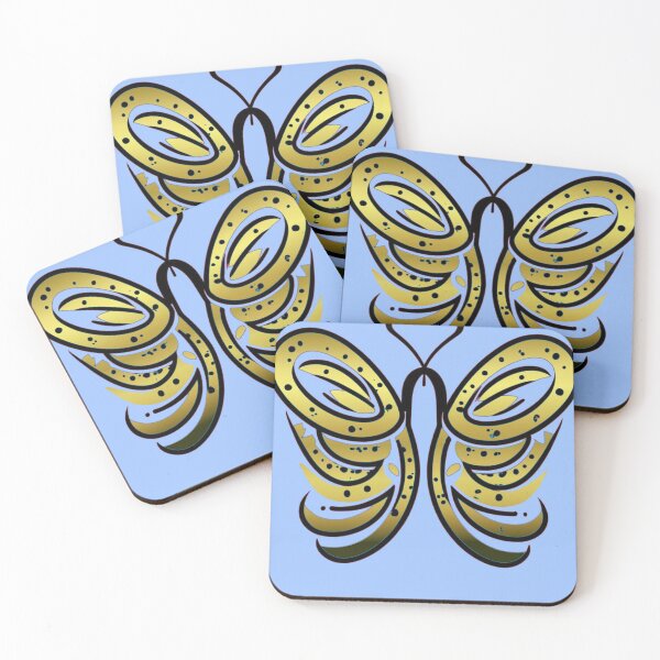 Item preview, Winged Elegance: The Golden Butterfly designed and sold by carlosxd.