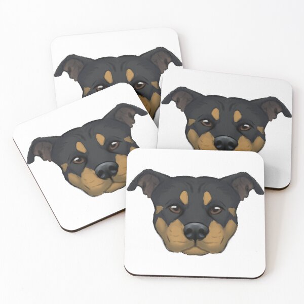 Item preview, Black and Tan Pit Head designed and sold by swamppuppydesigns.