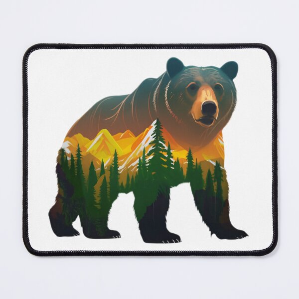 Item preview, Brown Grizzly Bear Tribal Spirit designed and sold by PlanetMarker.