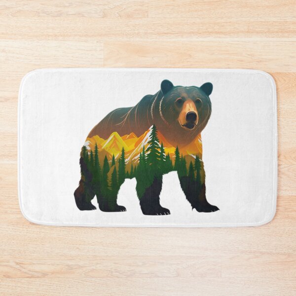Item preview, Brown Grizzly Bear Tribal Spirit designed and sold by PlanetMarker.