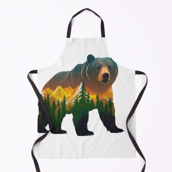 Item preview, Brown Grizzly Bear Tribal Spirit designed and sold by PlanetMarker.