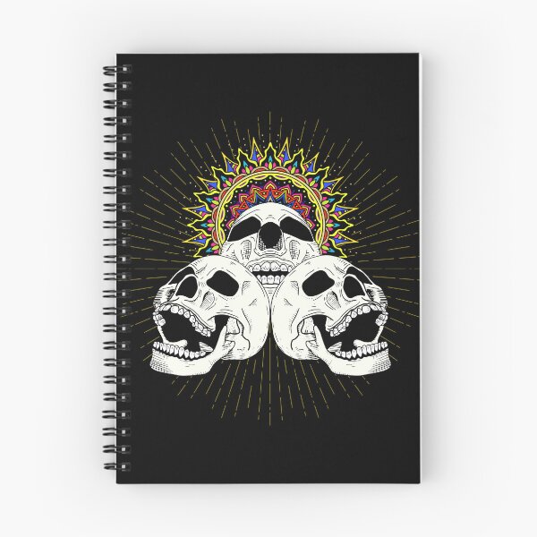 Item preview, Three Skulls with Mandala in color designed and sold by WilliamSRamsey.