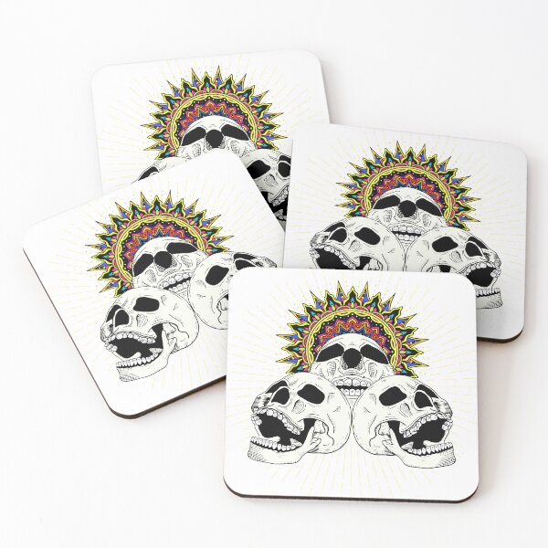 Item preview, Three Skulls with Mandala in color designed and sold by WilliamSRamsey.