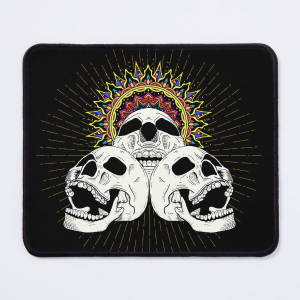 Item preview, Three Skulls with Mandala in color designed and sold by WilliamSRamsey.