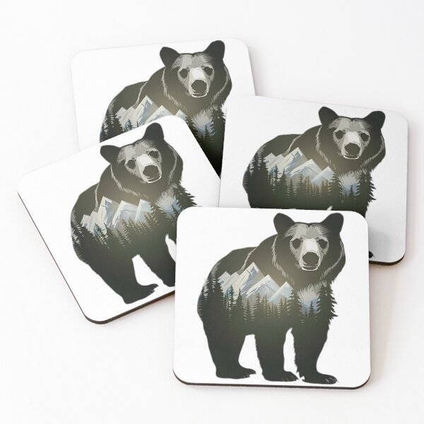 Item preview, Brown Grizzly Bear Tribal Spirit designed and sold by PlanetMarker.