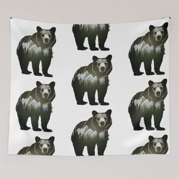 Item preview, Brown Grizzly Bear Tribal Spirit designed and sold by PlanetMarker.