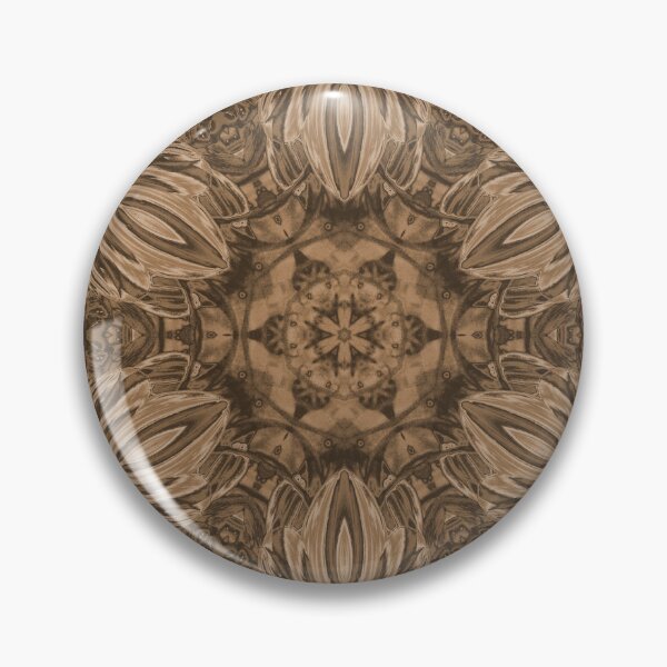 Item preview, Brown and Sepia Boho Star Kaleidoscope Pattern designed and sold by KeksWorkroom.