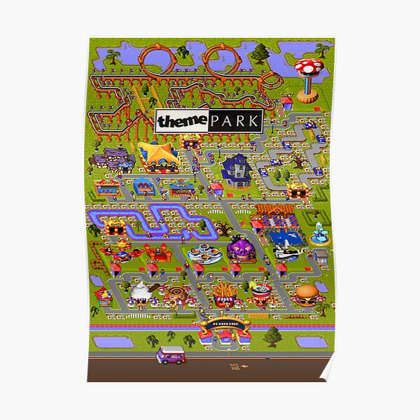 Theme Park Tycoon Posters Redbubble - gamingwithjen water park tycoon roblox