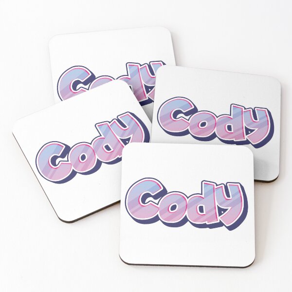 Item preview, Cody text sticker designed and sold by Sticktle.