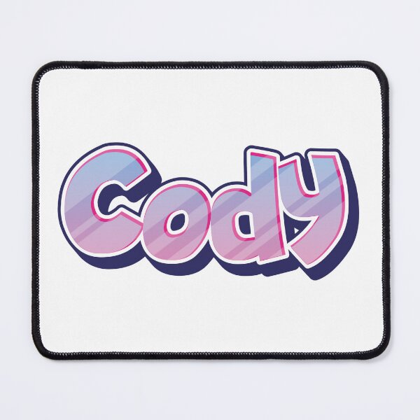 Item preview, Cody text sticker designed and sold by Sticktle.
