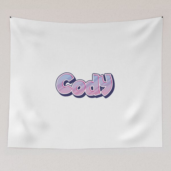 Item preview, Cody text sticker designed and sold by Sticktle.