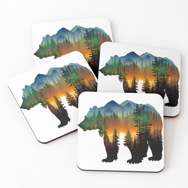 Item preview, Brown Grizzly Bear Tribal Spirit designed and sold by PlanetMarker.