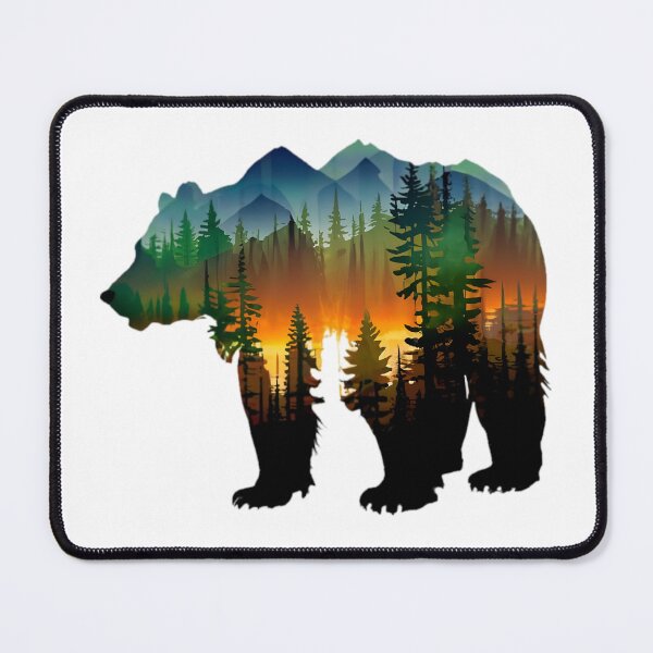 Item preview, Brown Grizzly Bear Tribal Spirit designed and sold by PlanetMarker.